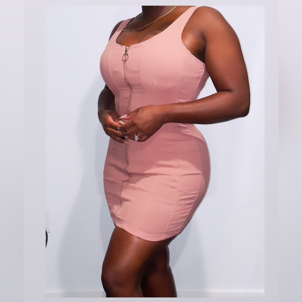 Haute Monde Light Pink mini Dress